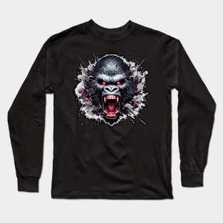 Gorilla Power Angry Ape Long Sleeve T-Shirt